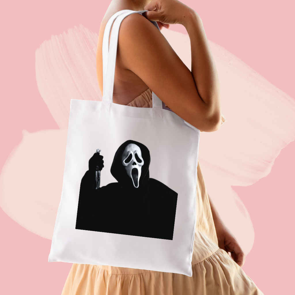 Torba bawełniana tote bag z nadrukiem krzyk scream