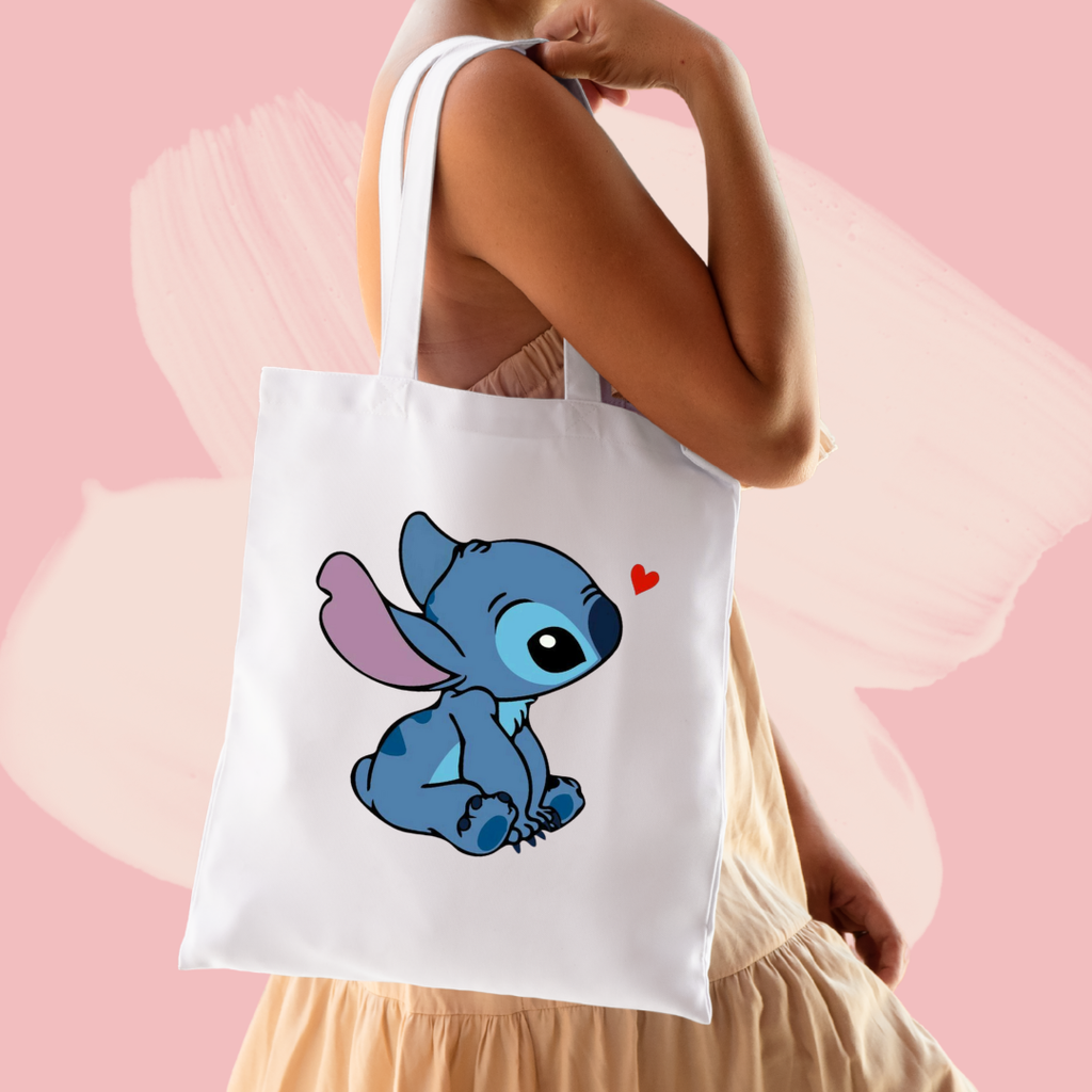 Torba bawełniana tote bag z nadrukiem stitch bajka lilo i stich