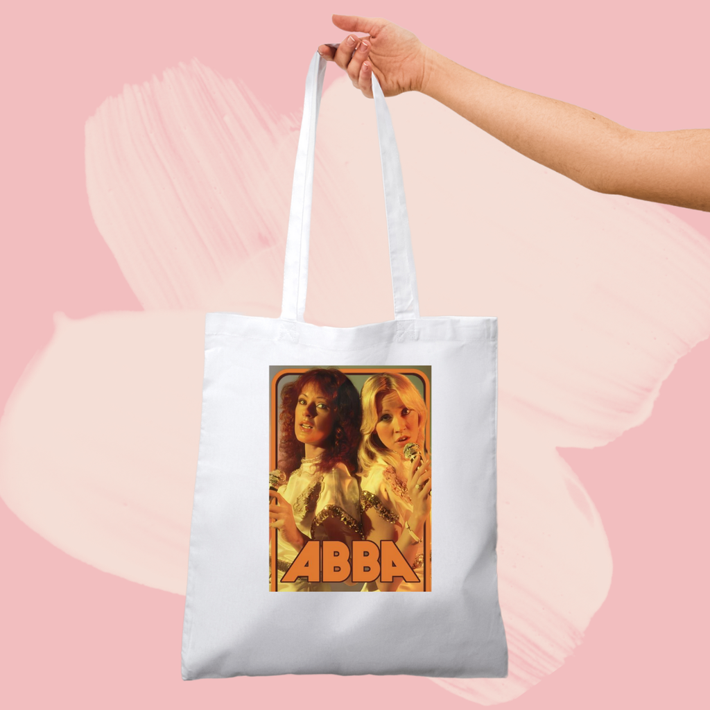 Torba bawełniana tote bag z nadrukiem zespół abba