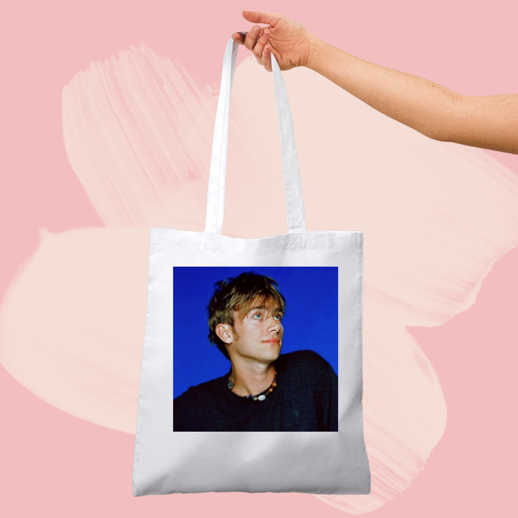 Torba bawełniana tote bag z nadrukiem damon albarn blur gorillaz