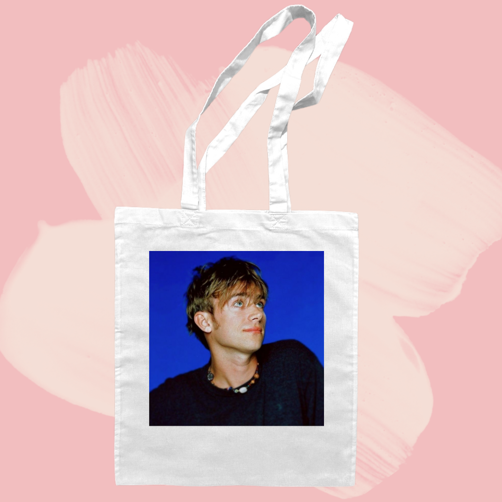 Torba bawełniana tote bag z nadrukiem damon albarn blur gorillaz