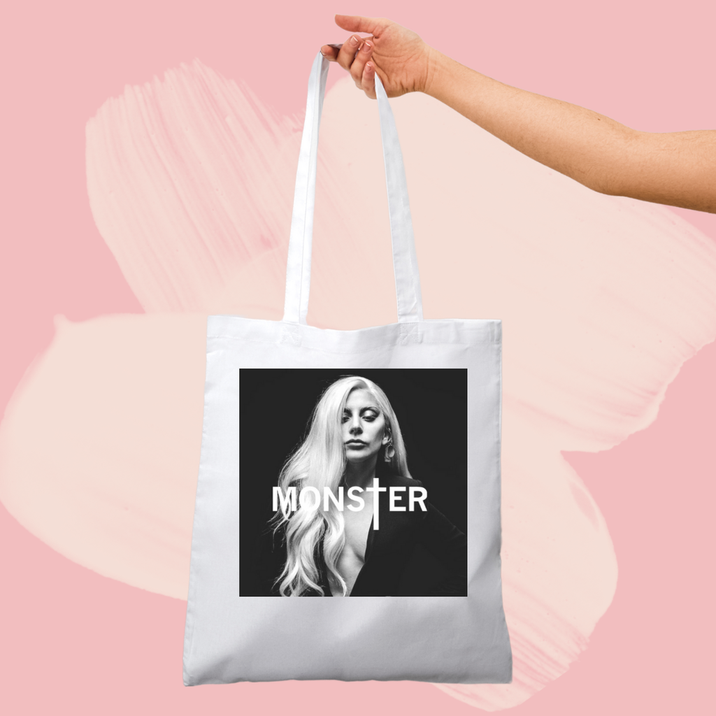 Torba bawełniana tote bag z nadrukiem lady gaga