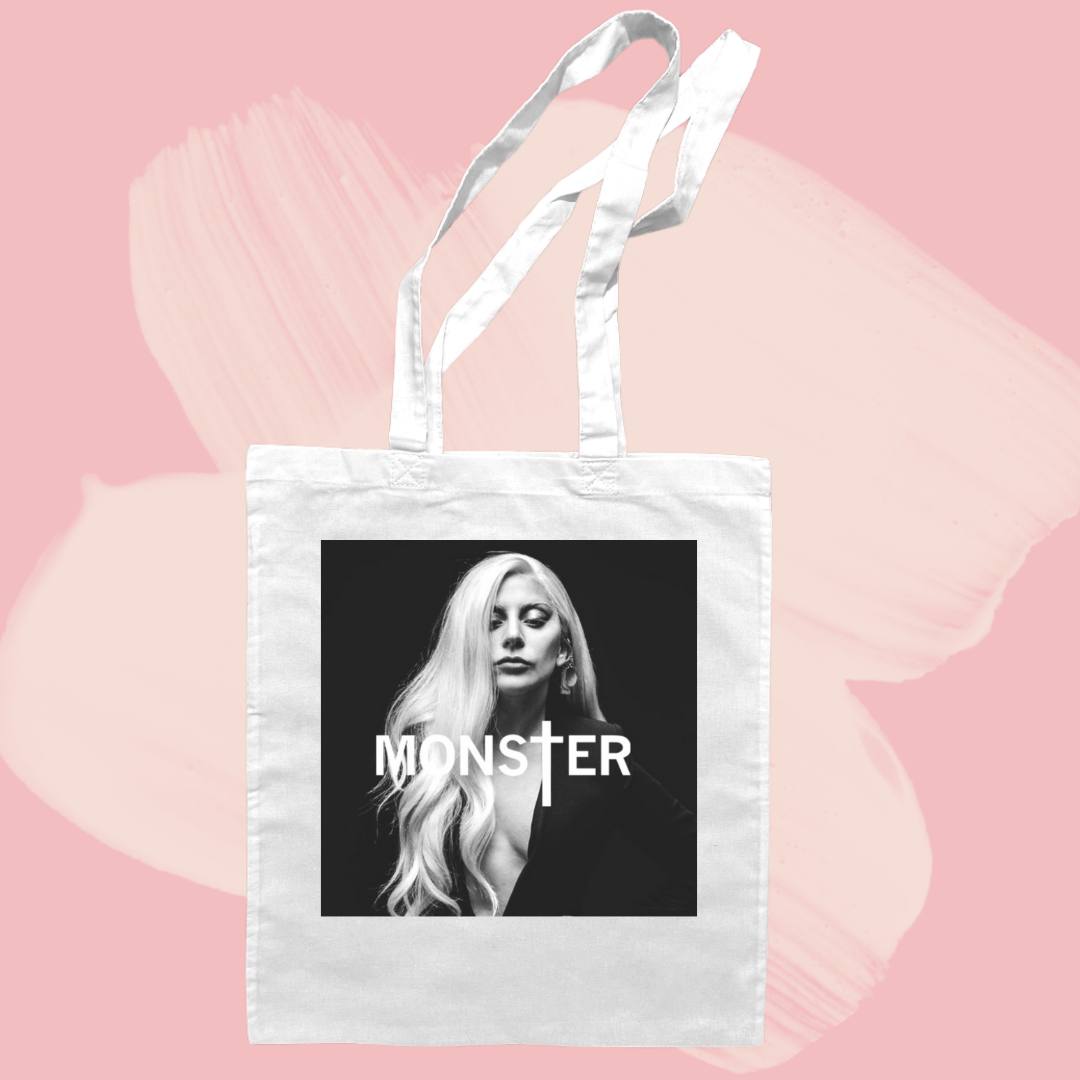 Torba bawełniana tote bag z nadrukiem lady gaga