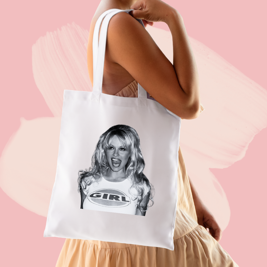 Torba bawełniana tote bag z nadrukiem pamela anderson playboy