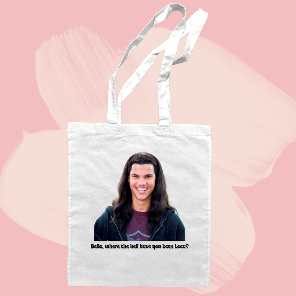 Torba bawełniana tote bag z nadrukiem jacob black zmierzch twilight