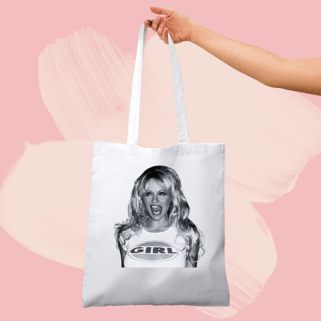 Torba bawełniana tote bag z nadrukiem pamela anderson playboy