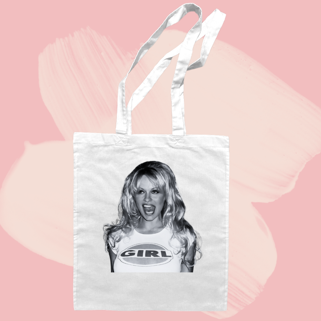 Torba bawełniana tote bag z nadrukiem pamela anderson playboy