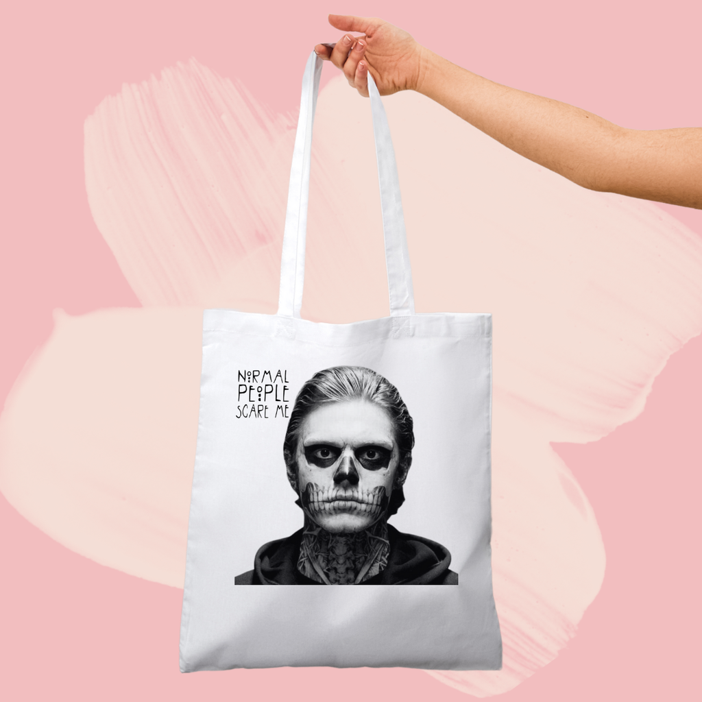 Torba bawełniana tote bag z nadrukiem tate langdon serial american horror story