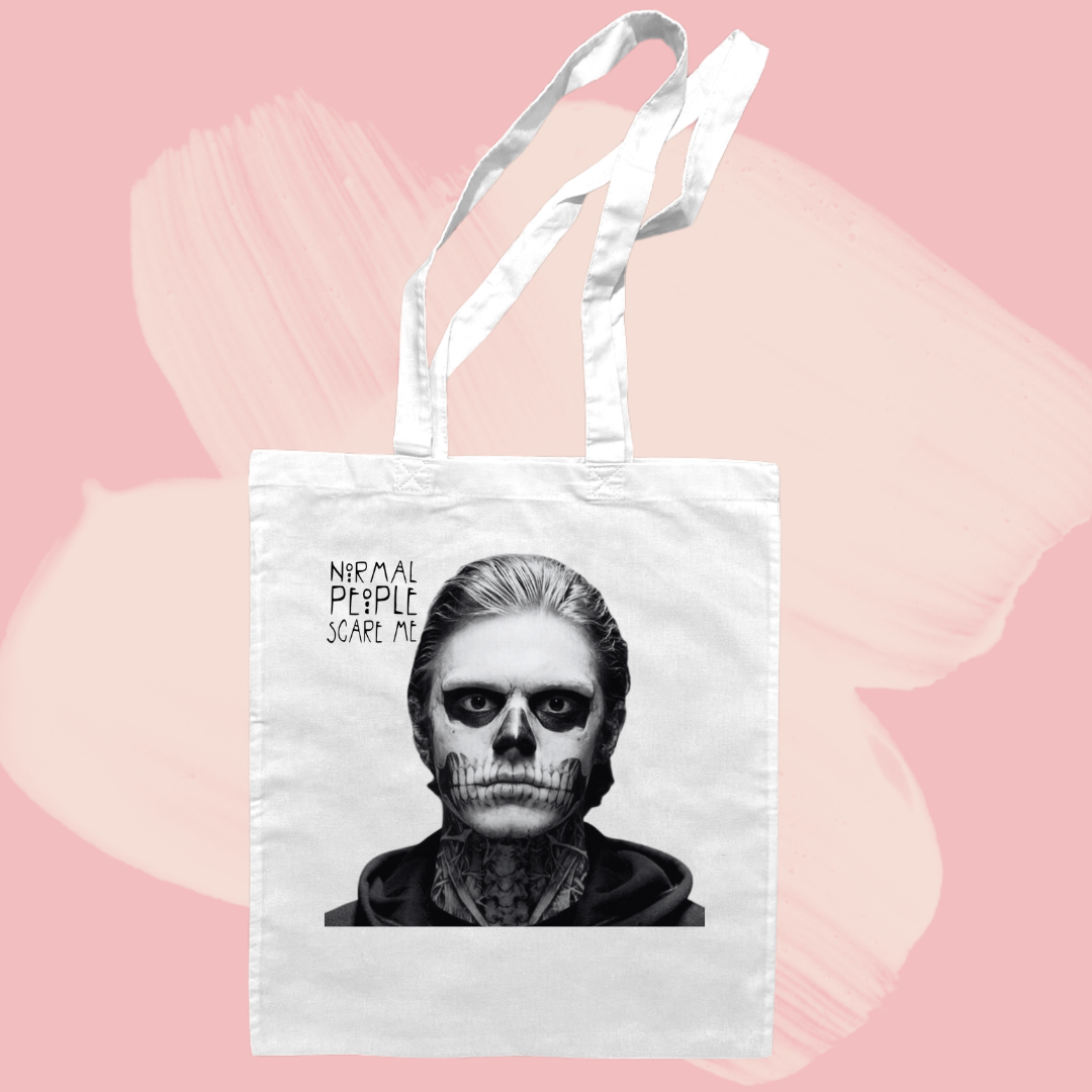 Torba bawełniana tote bag z nadrukiem tate langdon serial american horror story