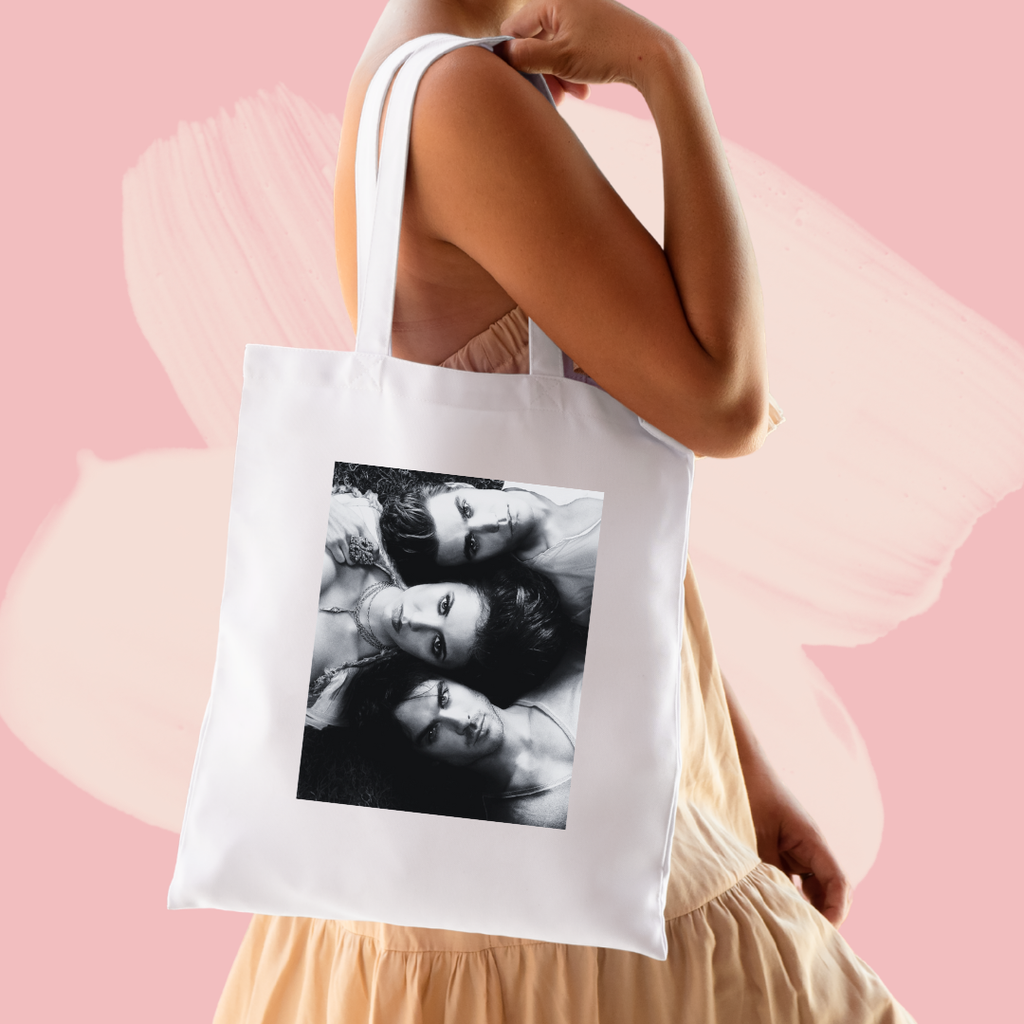 Torba bawełniana tote bag z nadrukiem elena damon stefan pamiętniki wampirów the vampire diaries