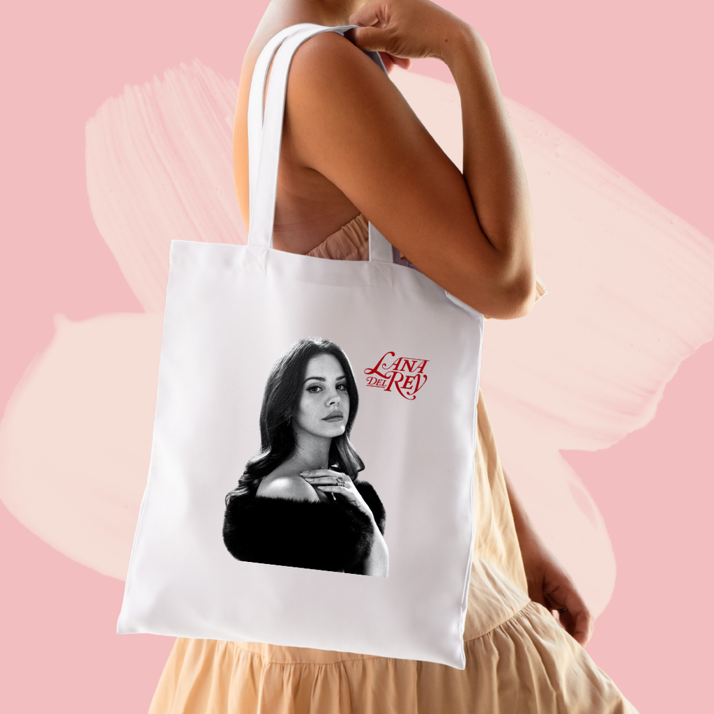 Torba bawełniana tote bag z nadrukiem lana del rey