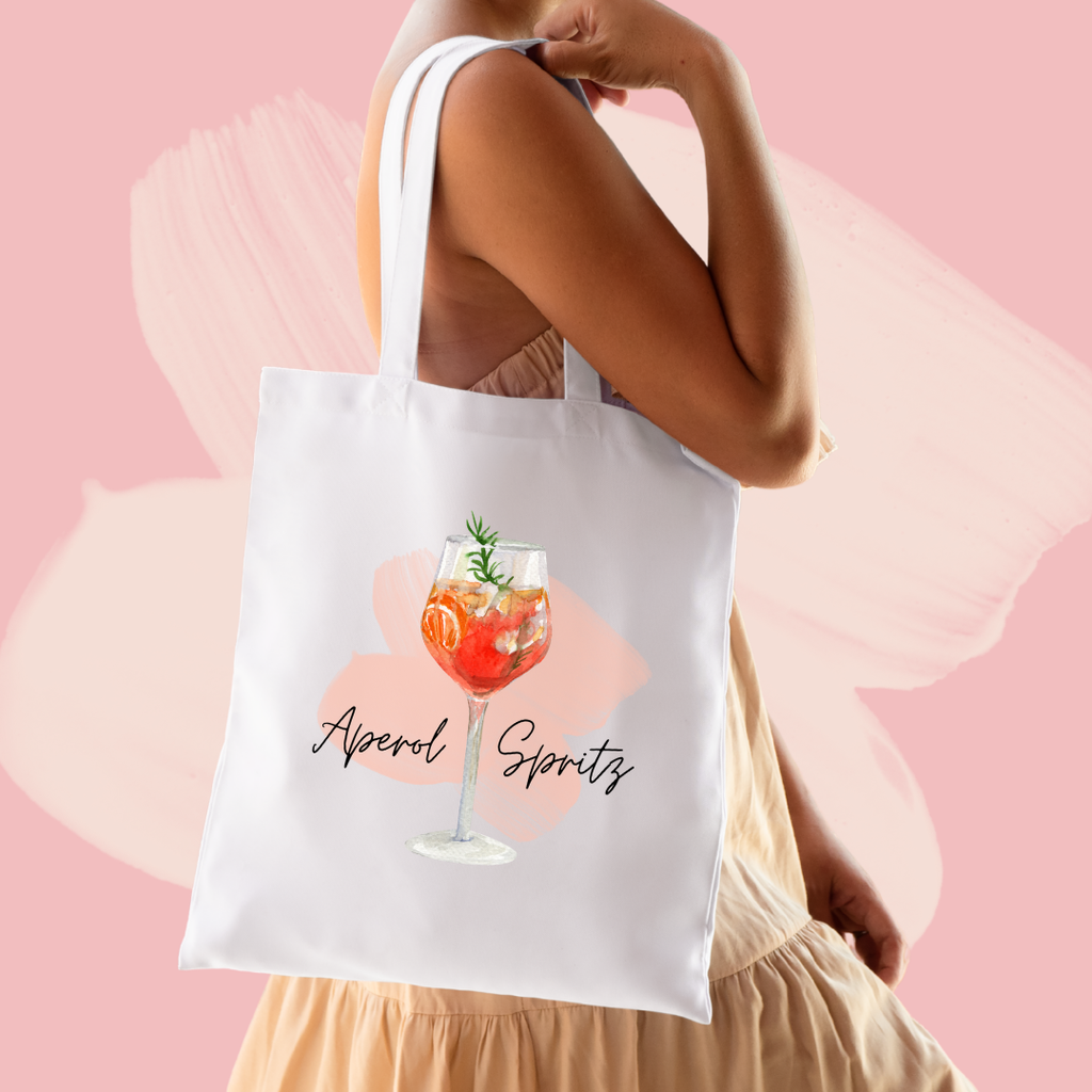Torba bawełniana tote bag z nadrukiem drink aperol spritz