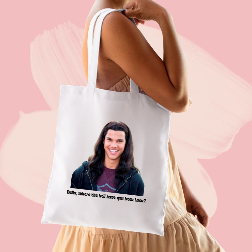 Torba bawełniana tote bag z nadrukiem jacob black zmierzch twilight