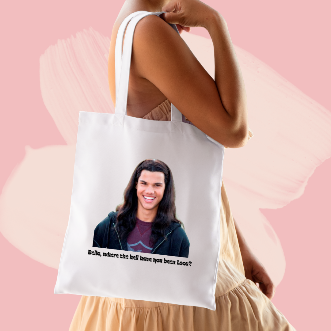 Torba bawełniana tote bag z nadrukiem jacob black zmierzch twilight