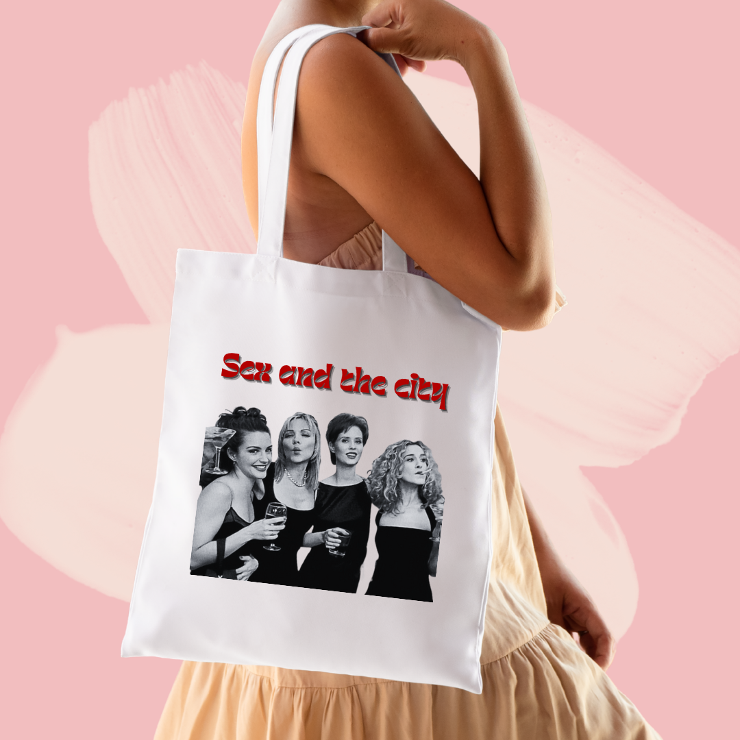 Torba bawełniana tote bag z nadrukiem serial seks w wielkim mieście sex and the city
