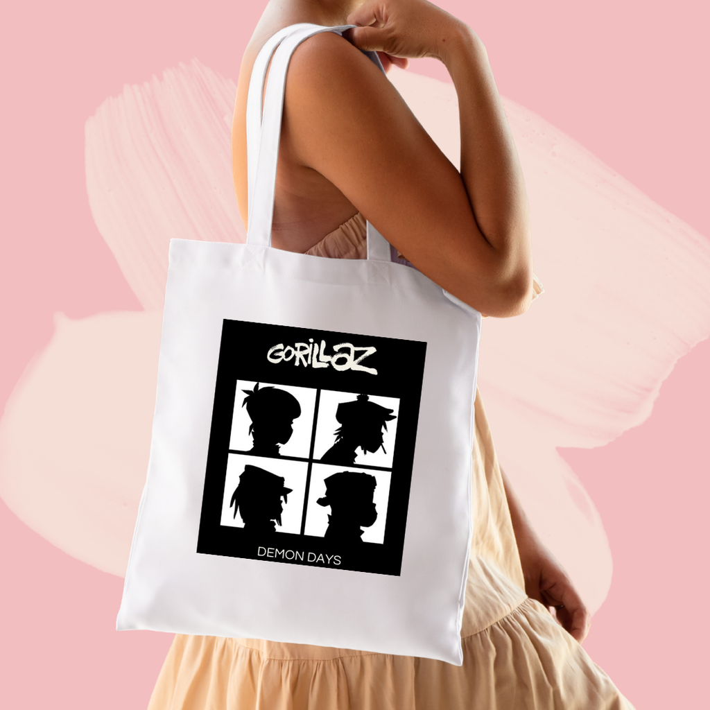 Torba bawełniana tote bag z nadrukiem zespół gorillaz