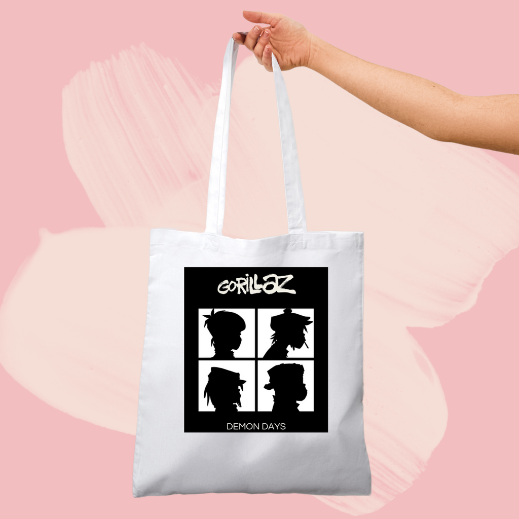 Torba bawełniana tote bag z nadrukiem zespół gorillaz