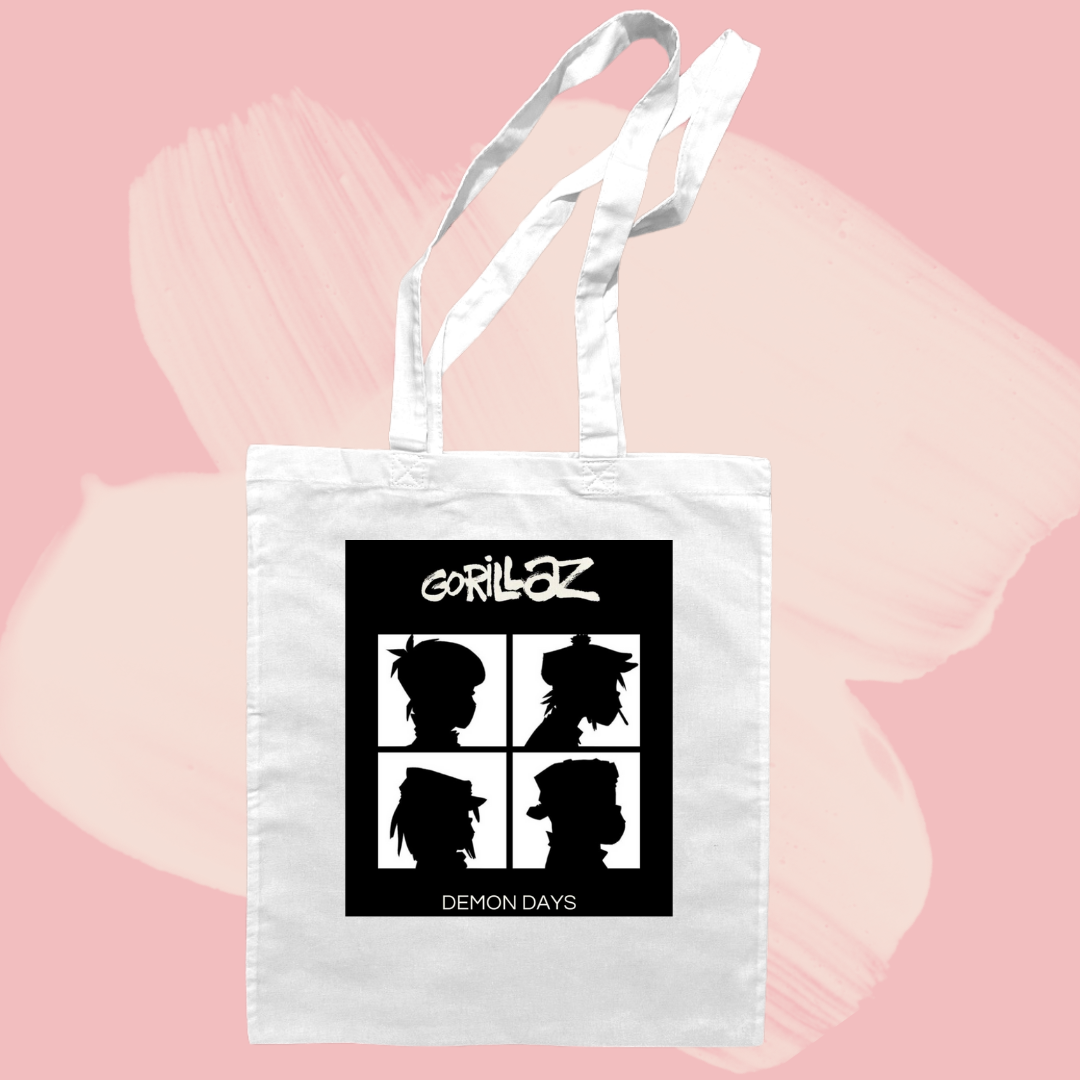 Torba bawełniana tote bag z nadrukiem zespół gorillaz